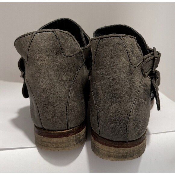Free People Braeburn Ankle Boots Booties Size 38 Leather Bohemian Festival - Picture 6 of 9